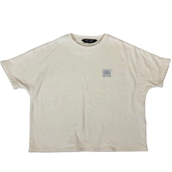 ABCXYZ Limited Terry Cloth Oversized Shirt Beige Minimalist Streetwear Large - Picture 2 of 7